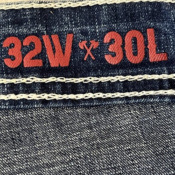 NWT Axe & Crown Men's Durango Snorlax Blue Denim Jeans Sz 32x30 Classic Straight - Picture 7 of 16